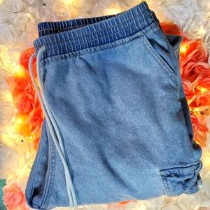 Wild Fable Denim Drawstring Joggers